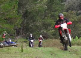 Guided trail bike and dirt bike tours in North East Tasmania, Australia